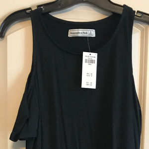 Abercrombie and Fitch Cold shoulder black dress